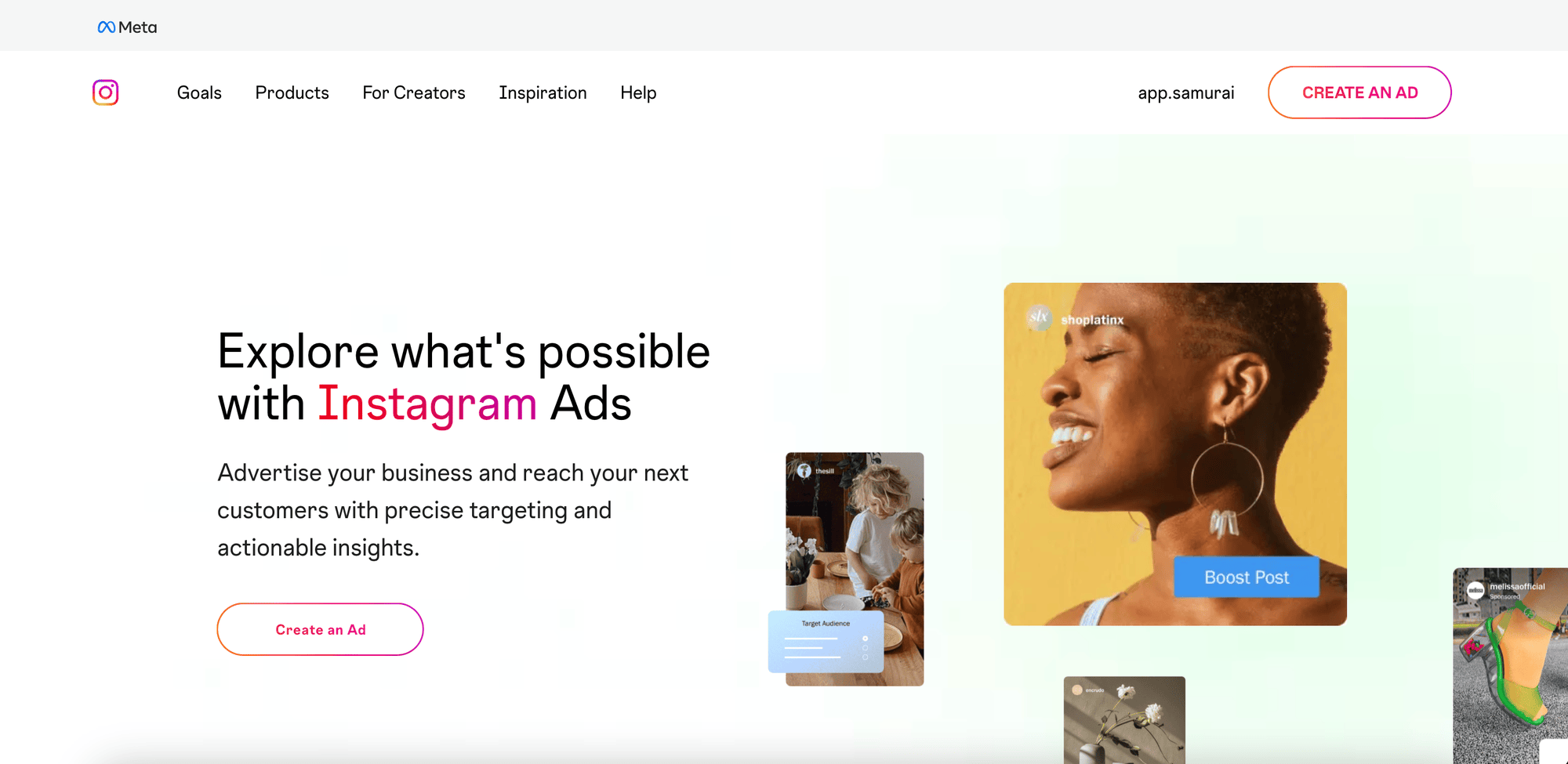 Instagram image ad example for mobile app install campaign