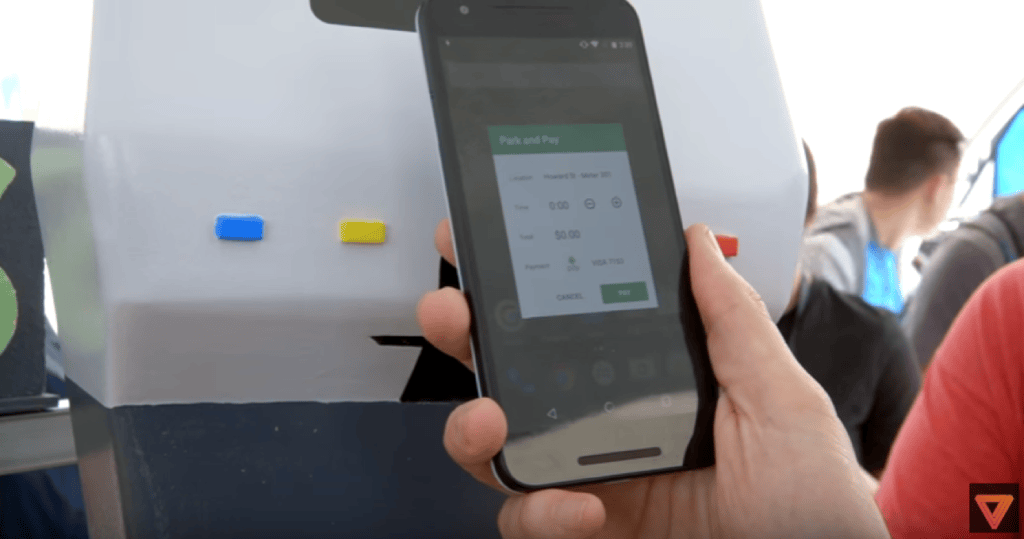Parking app running as an Android Instant App without requiring installation