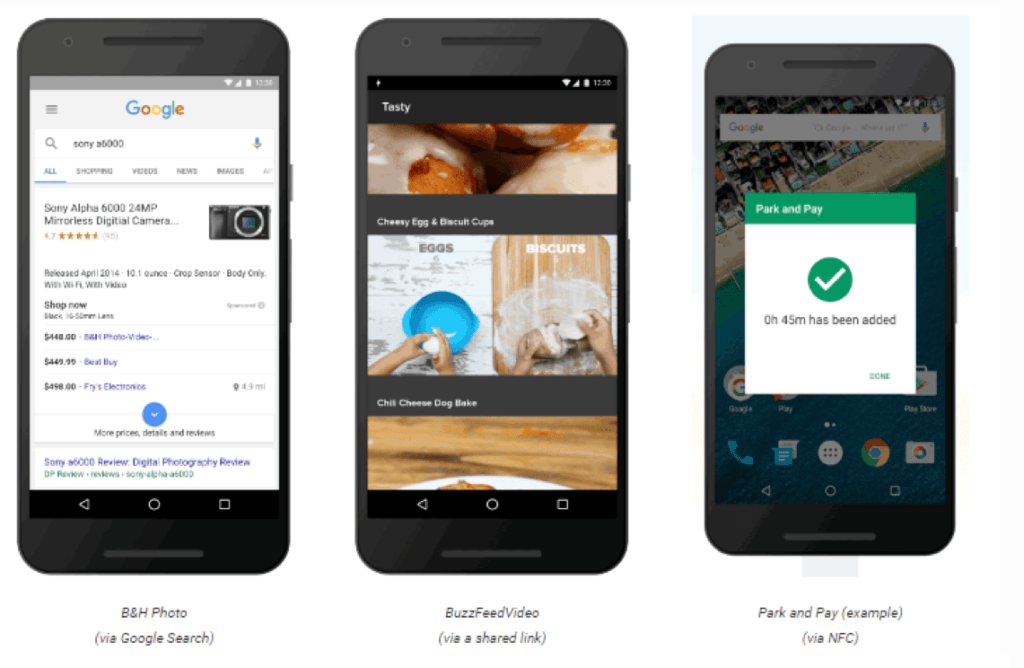 Android Instant Apps split-choice experience for entertainment and media apps