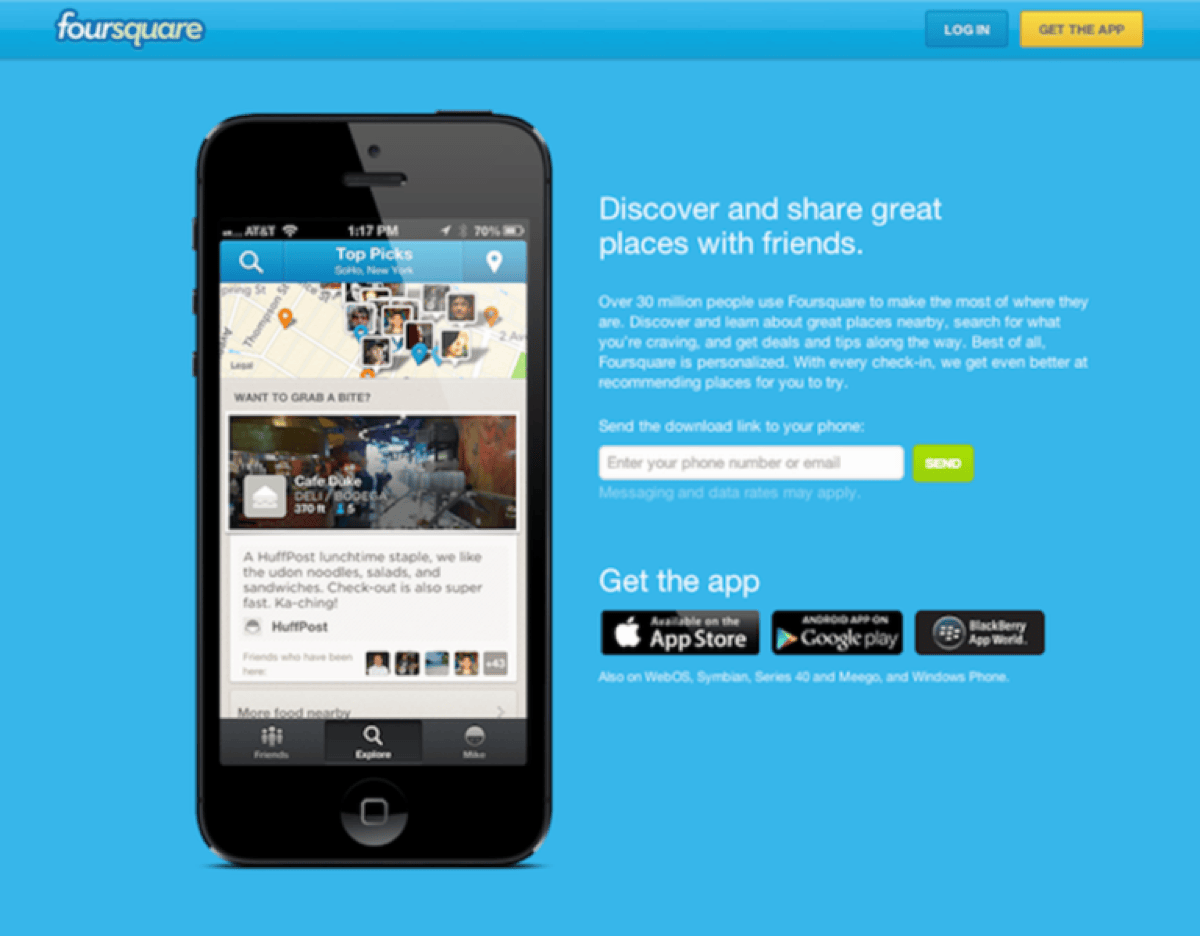 Smart web banner driving mobile web traffic to an app download