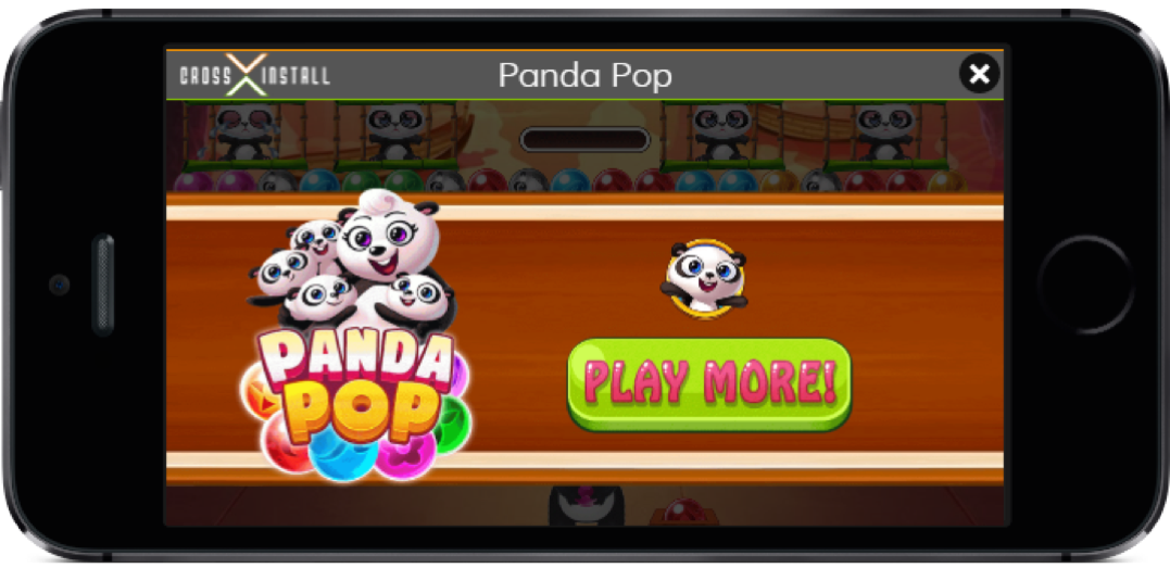 Playable ad demo letting users interact before installing a mobile game