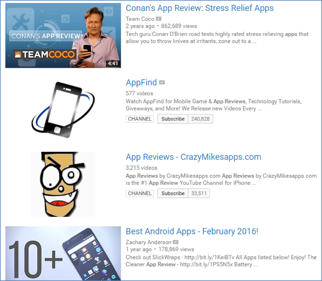 Social media influencer promoting a mobile app to a large audience
