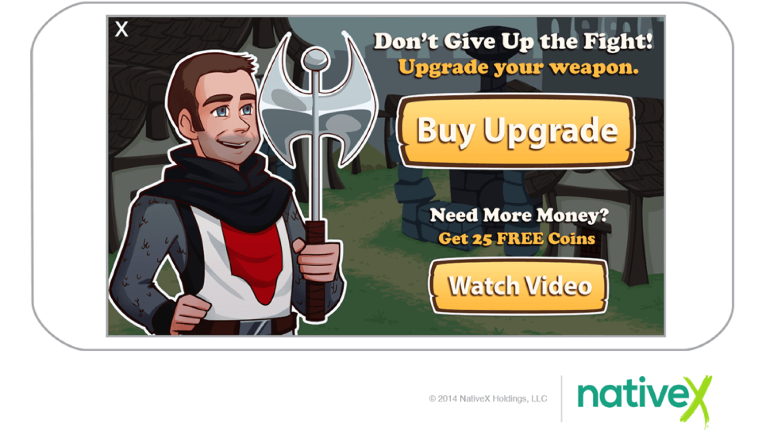 Mobile game positive feedback message encouraging player progress