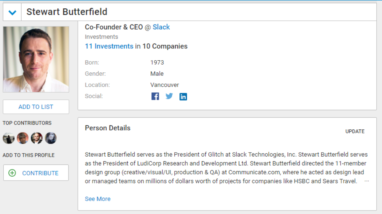 Stewart Butterfield Flickr and Slack influencer background in tech