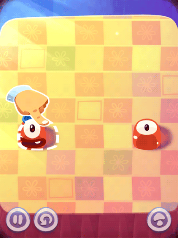 Mobile game onboarding with progressive visual hints guiding the player forward