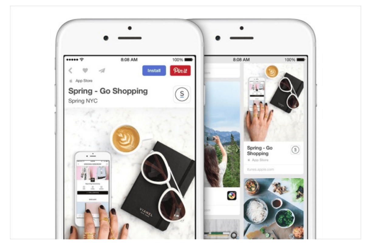 Adjust beta results showing Pinterest shopping pin stats for app advertisers