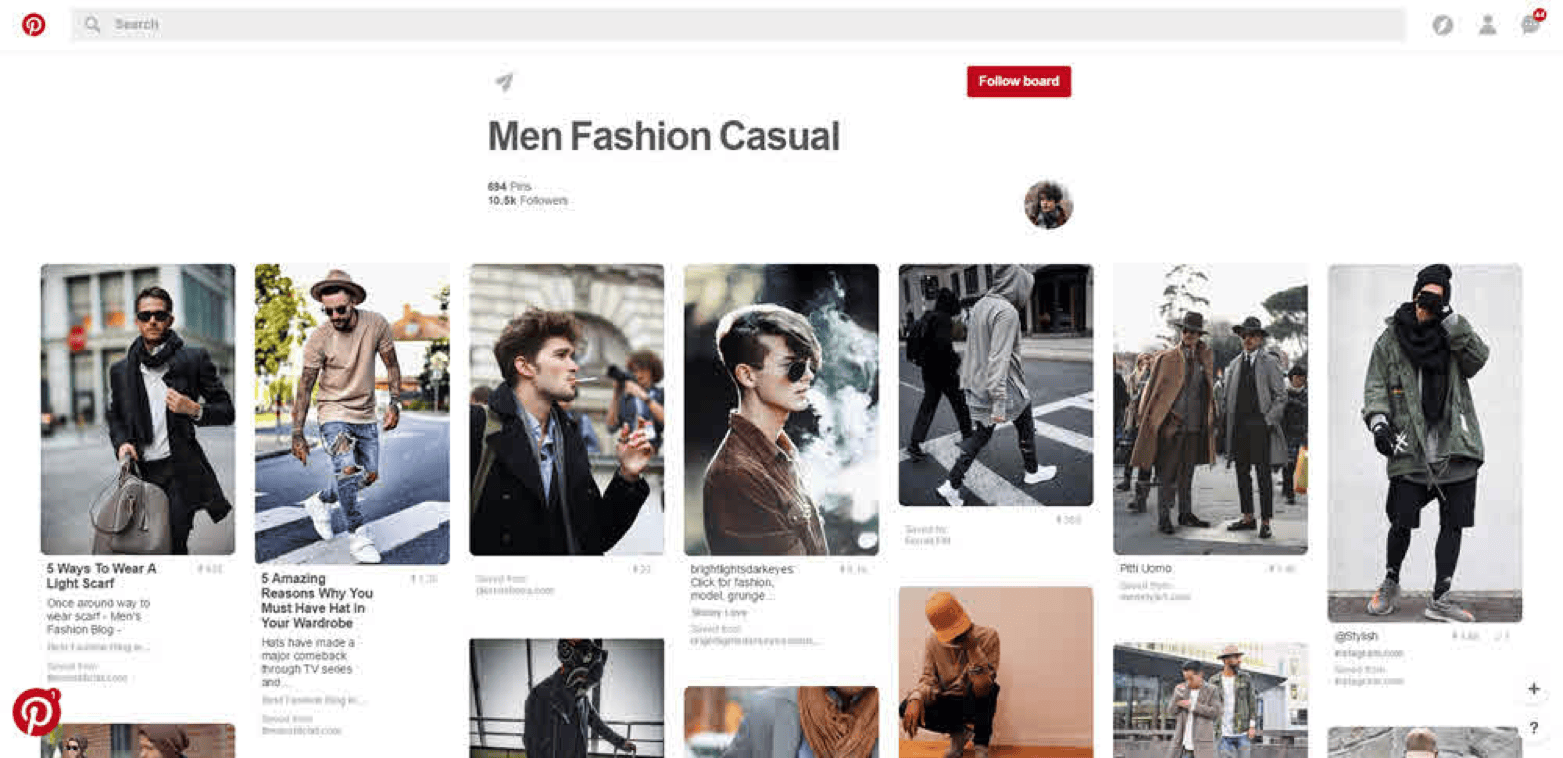 Pinterest Promoted App Pin example targeting fashion and design app users