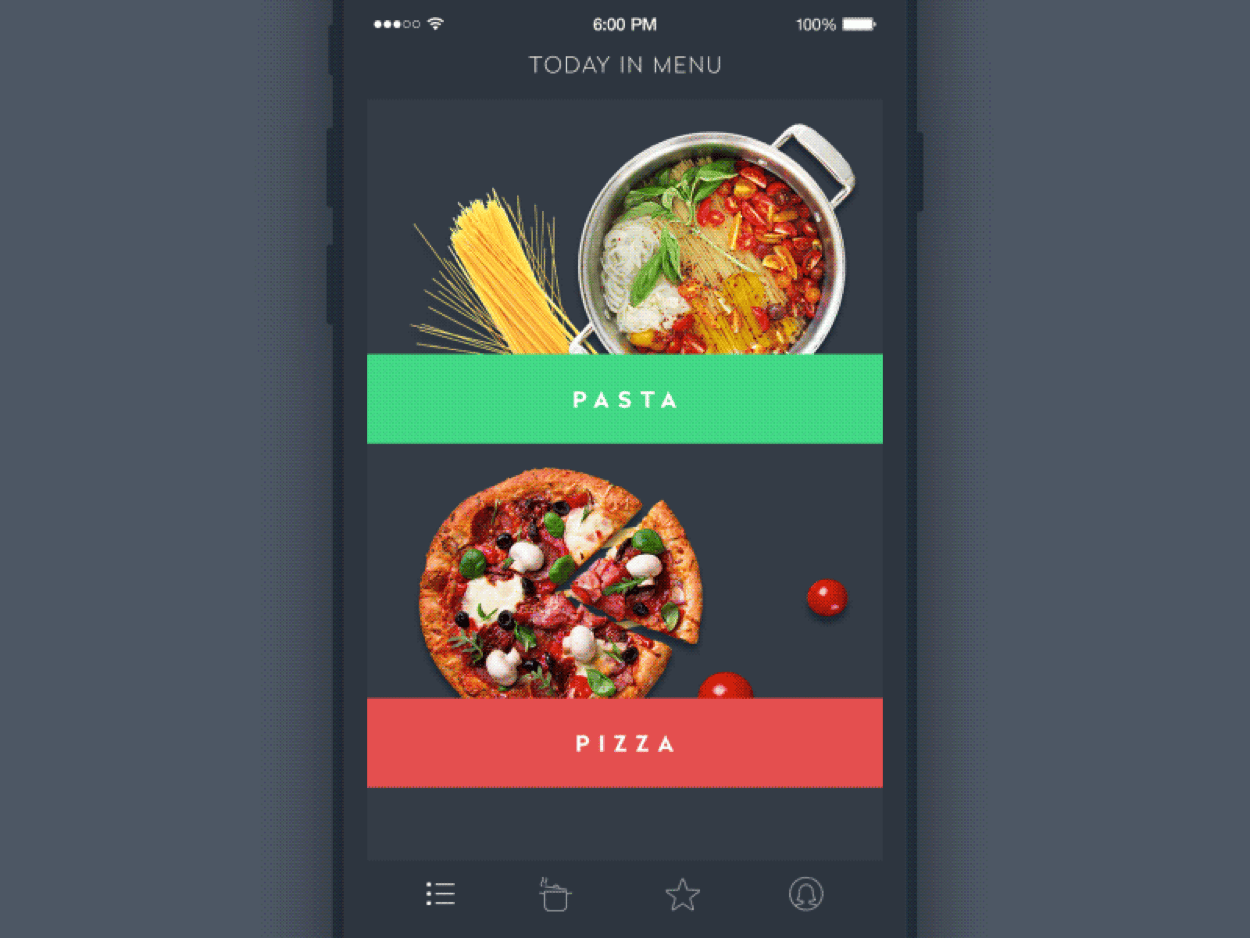 Mobile app onboarding screen with introductory animation on first launch