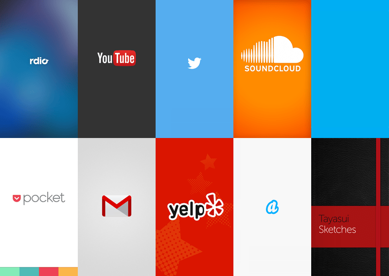 Mobile app splash screen example with brand logo on launch