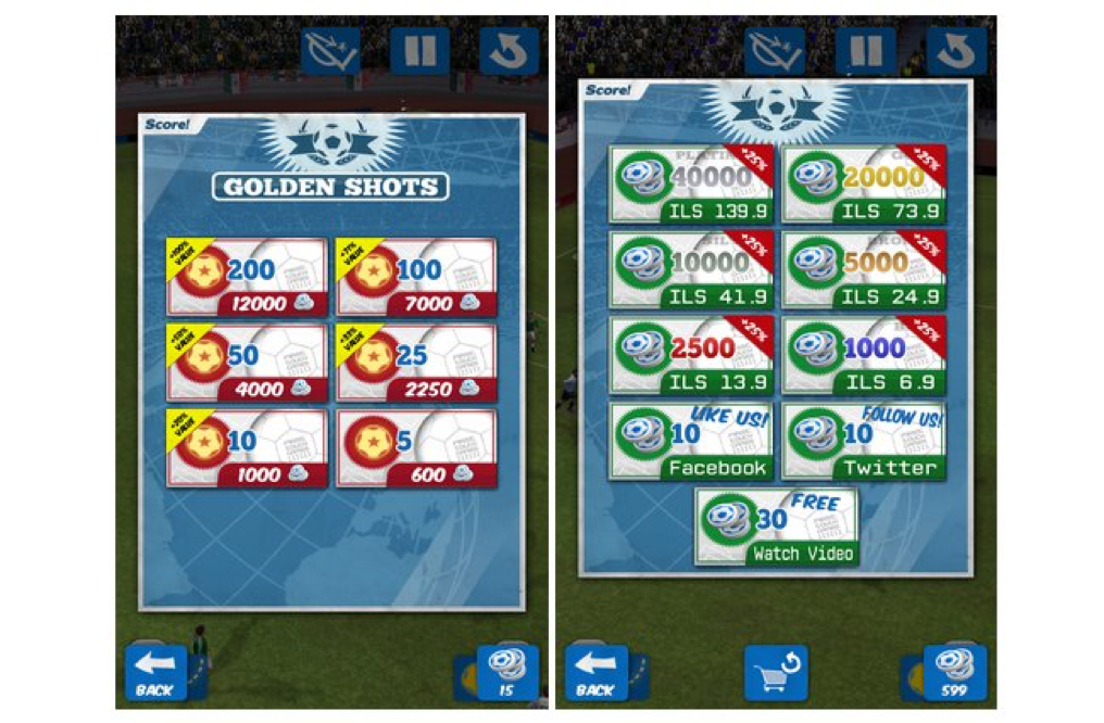 In-app purchase discount offer displayed after player watches rewarded video