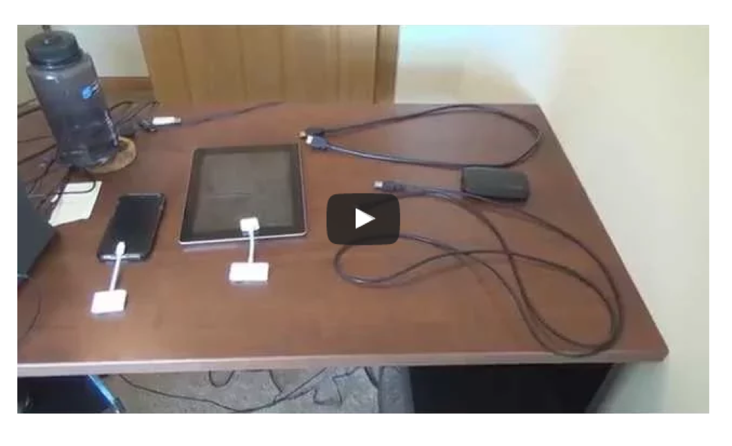 External hardware capture kit setup for professional app recording