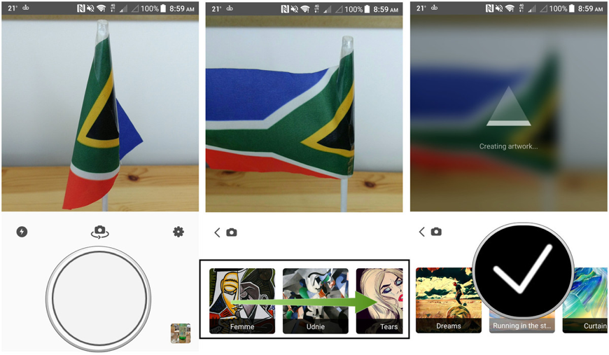 Prisma AI neural network processing a photo on Android