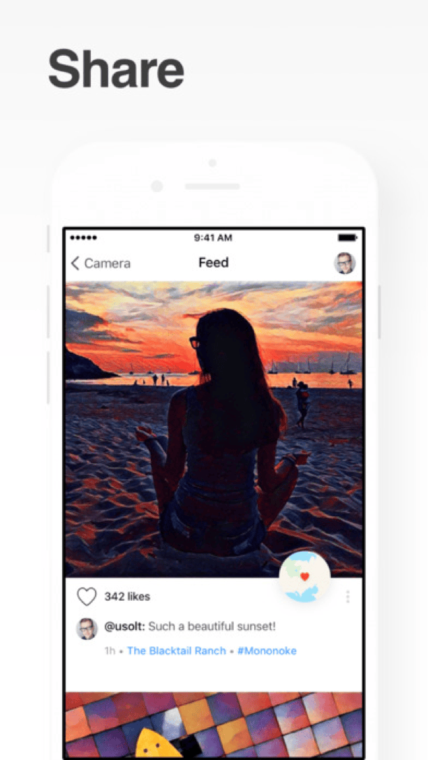 Prisma app listing on the Apple App Store
