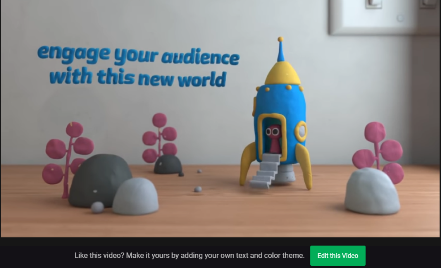 Biteable free ad maker template selection screen