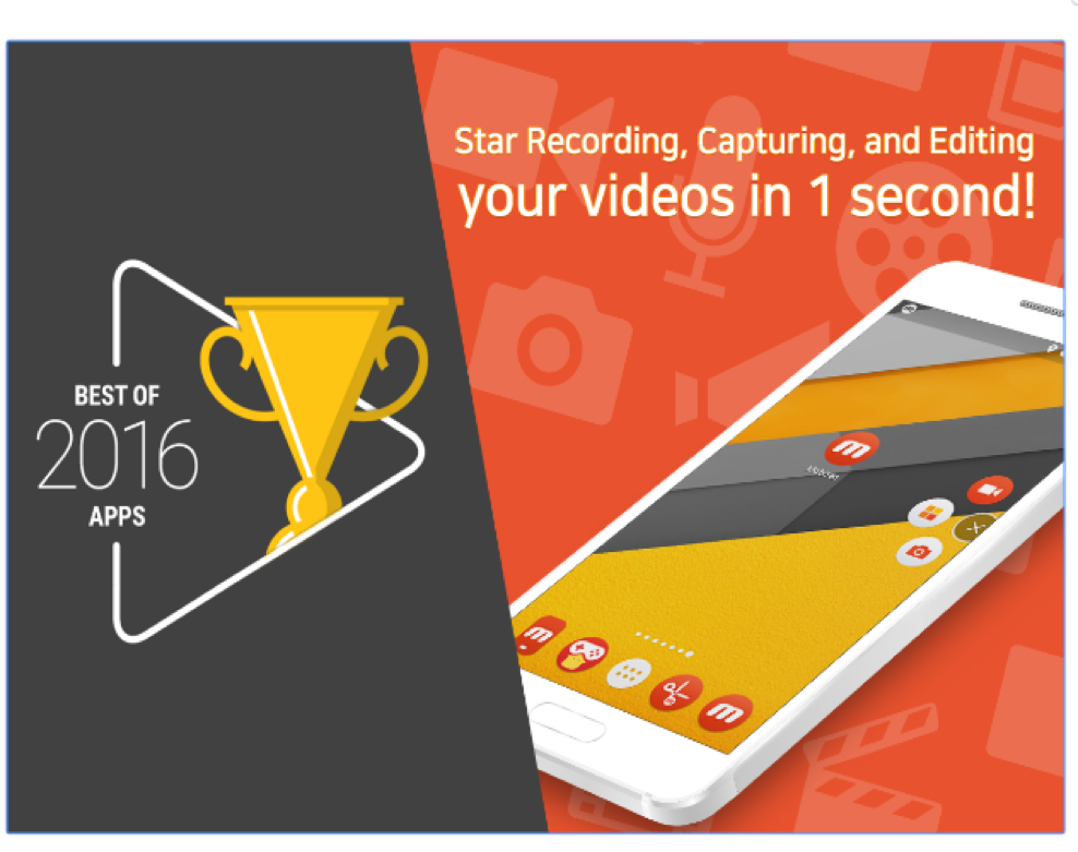 Mobizen screen recorder dashboard for Android devices