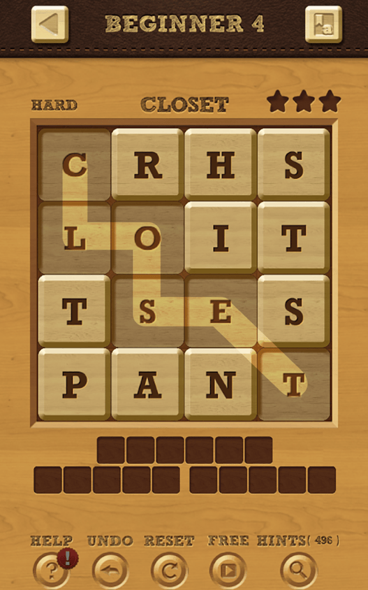 Puzzle game hint prompt asking player to watch ad for secret tip