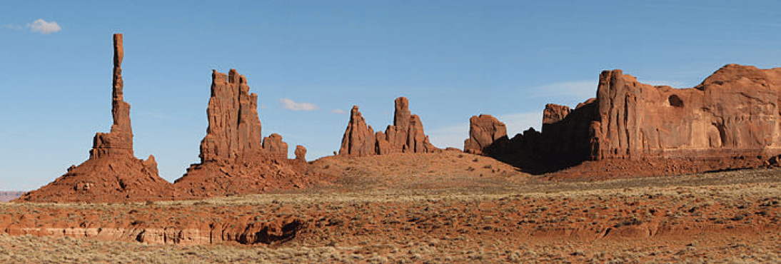 Monument Valley landscape in Utah that inspired the game