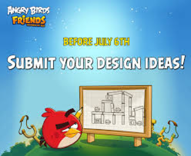 Angry Birds Friends Facebook community page with fan engagement