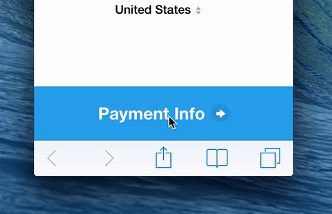 Payment confirmation checkmark animation providing clear feedback