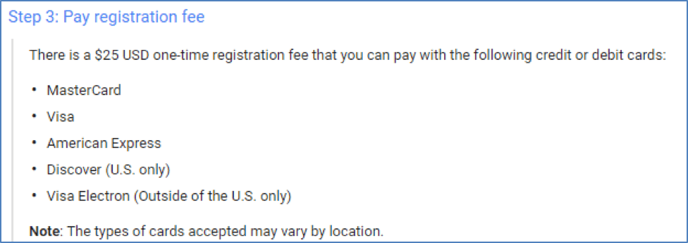 Apple App Store developer membership fee of 100 dollars yearly