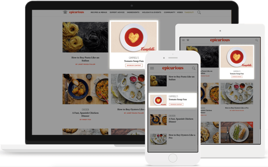 Non-intrusive native ad blending into app content to combat ad blindness