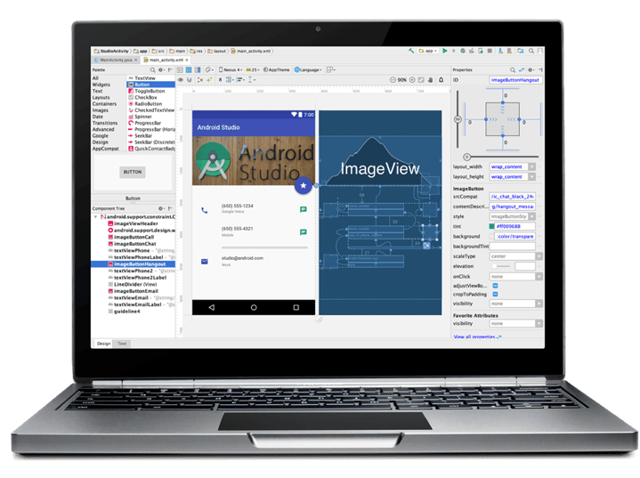 Android Studio development tool for building Android apps