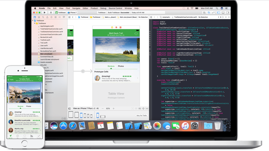 Apple XCode development environment for iOS apps