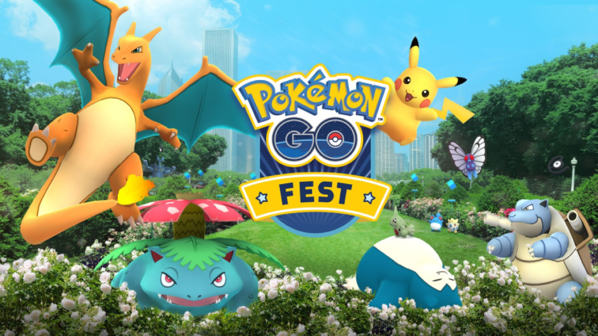 Pokemon Go anniversary event gym battle screenshot