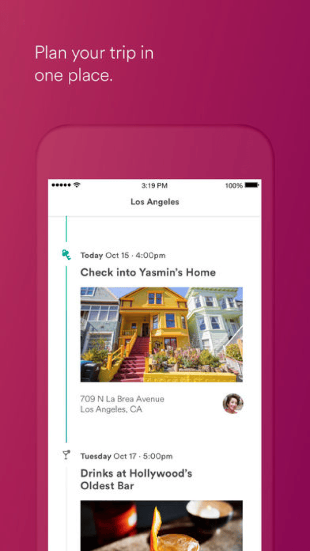 Airbnb personalized home screen tailored to user preferences