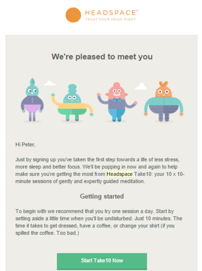 Headspace app listing in Apple App Store and Google Play