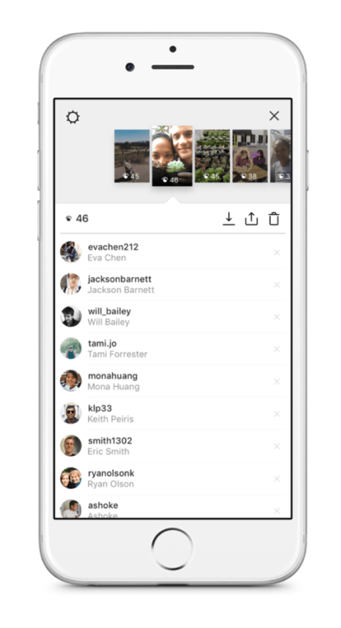 Instagram Stories interface example for millennial marketing