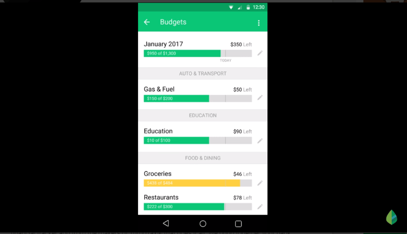 Mint personal finance app promo video highlighting budget tracking features