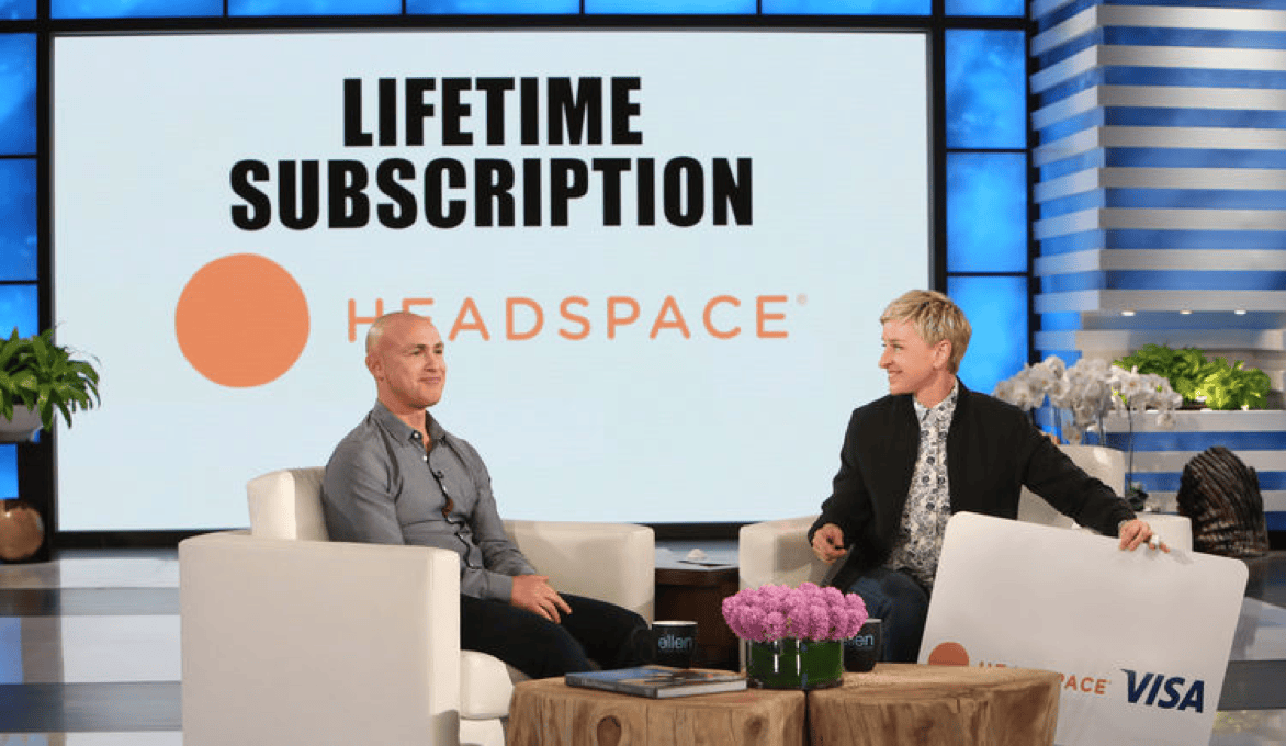 Celebrities and influencers endorsing the Headspace meditation app