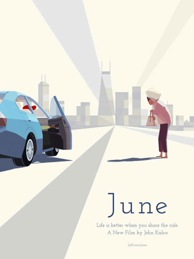 Still from Lyft short film June directed by Oscar Award winner