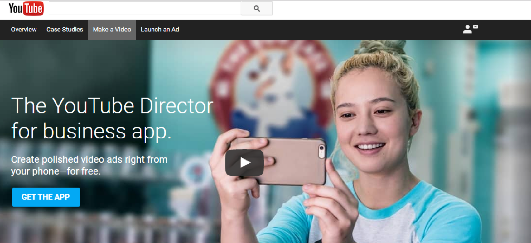 YouTube Director app guide for creating mobile video ads