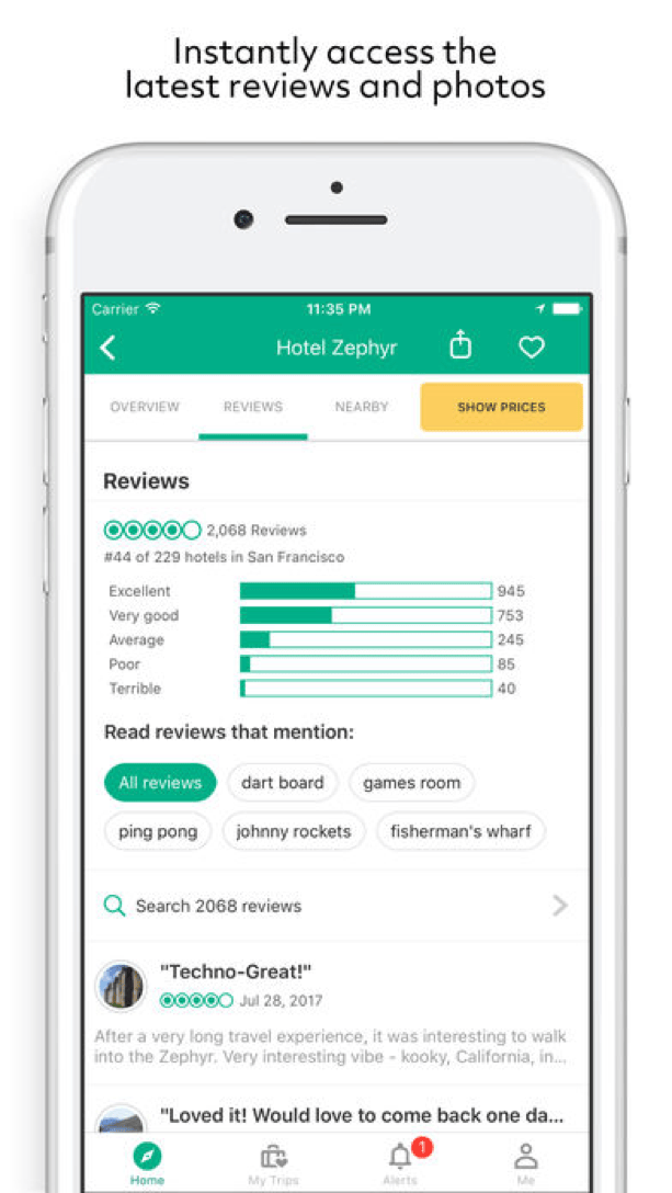 TripAdvisor founding story timeline from 2000 to present