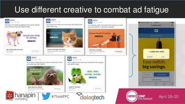 Facebook ad creative optimization tips from a SlideShare presentation