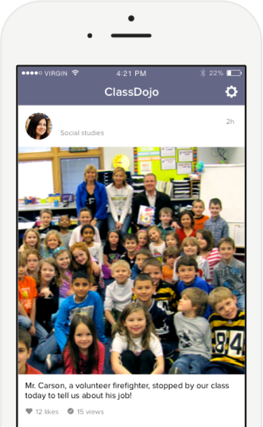 ClassDojo parent messaging feature connecting families with teachers