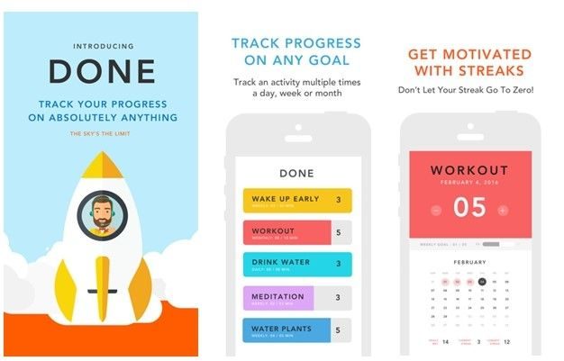 Gamification elements in productivity apps showing progress rewards