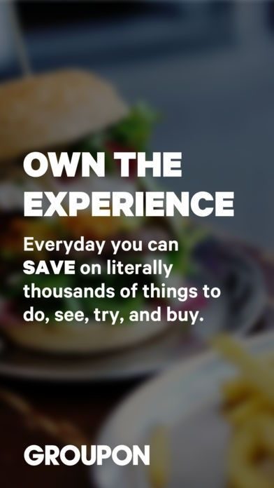 Groupon app showing local deals and discounts on mobile