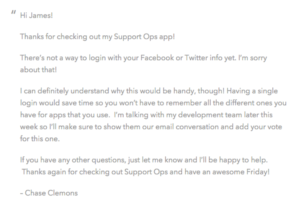 Customer support team responding to user feedback and feature requests