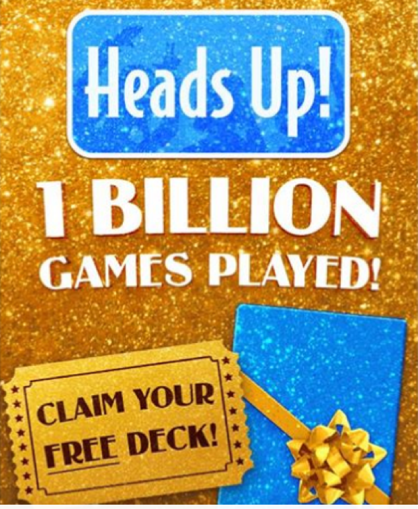 Heads Up! celebrating 1 billion plays with a new free deck