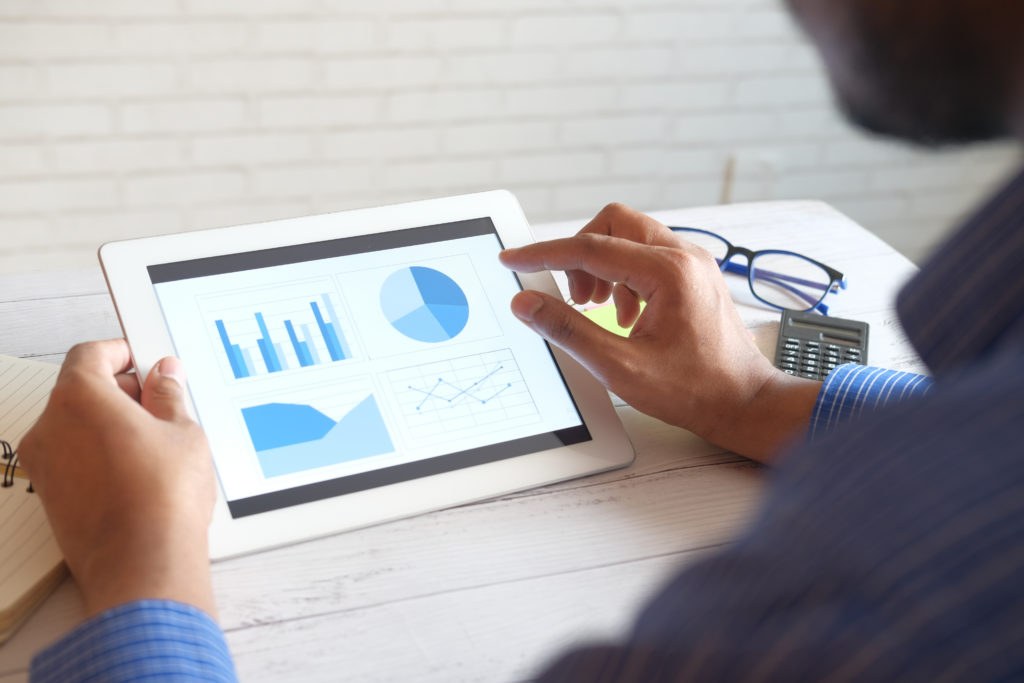 Mobile app store charts showing competitor app rankings