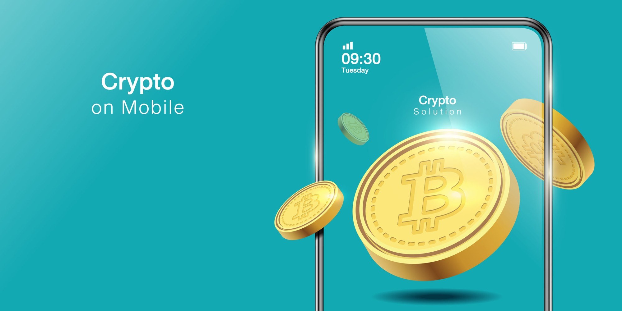 Person using a smartphone to manage a Bitcoin wallet app