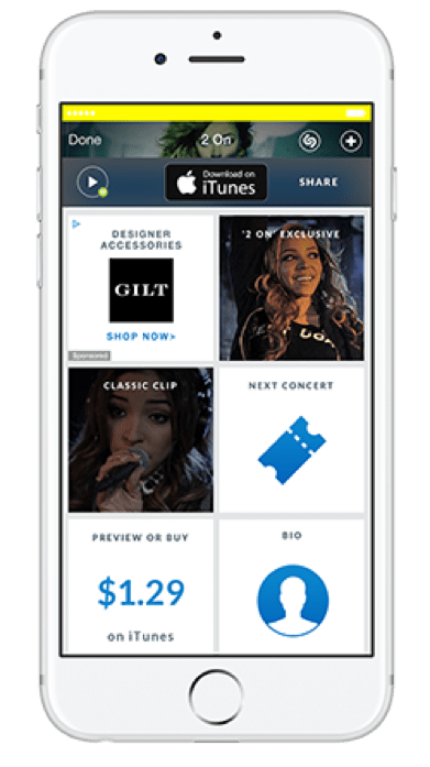 Shazam native ads in track results page boosting revenue attribution