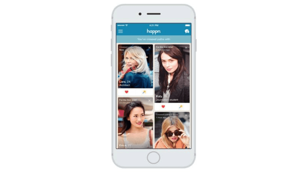Happn Google Universal App Campaign results showing post-install engagement metrics