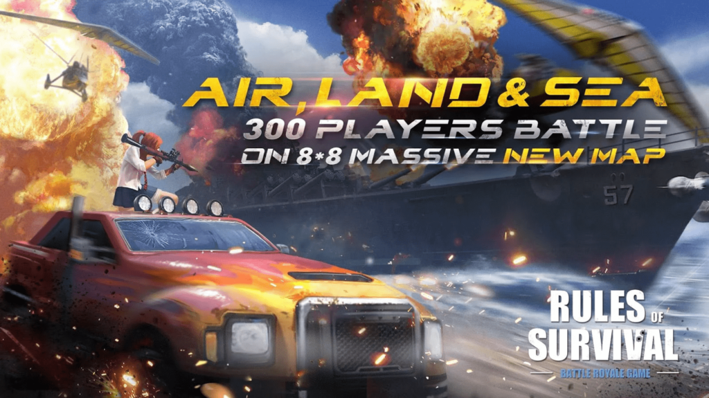 Rules of Survival mobile game battlefield overview