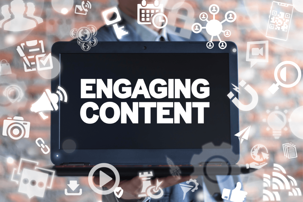 Content creator writing mobile app copy at a desk