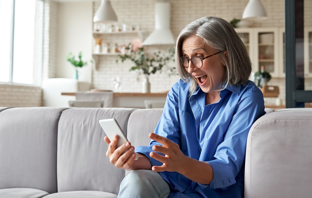 Mobile app push notification alert on a smartphone screen