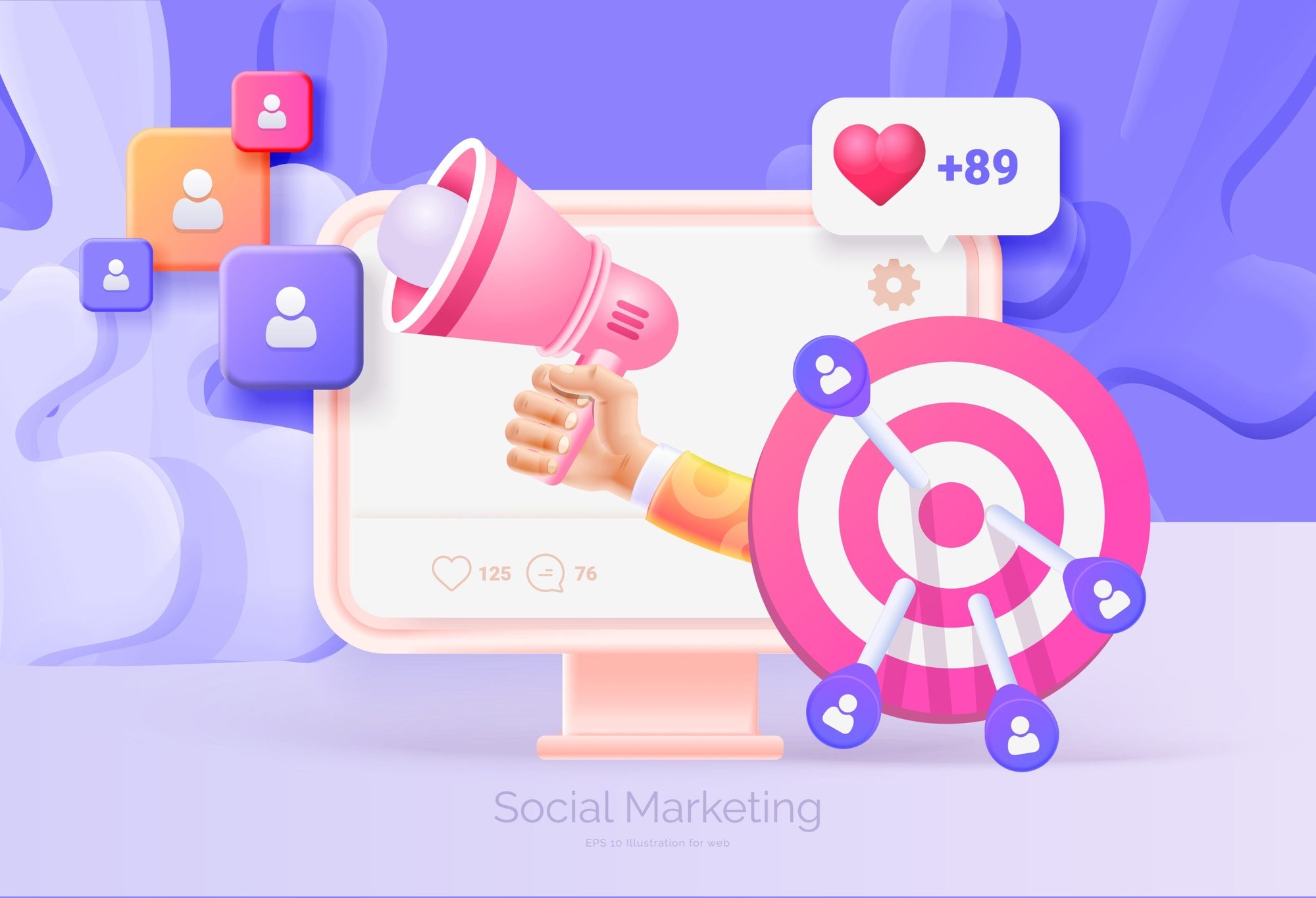 Marketer analyzing user personas and target audience data